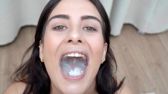 Maria Teen swallowing 59 big loads