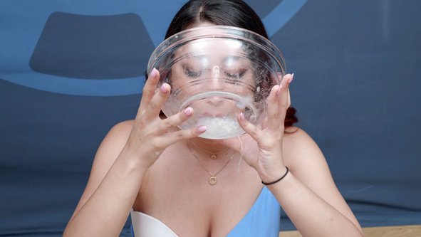 Rebeka Brown swallowing 103 big loads