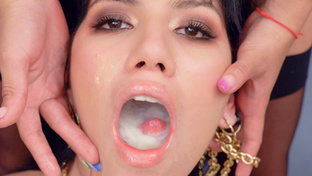 Yenifer Chacon swallowing 43 big mouthful cumshots