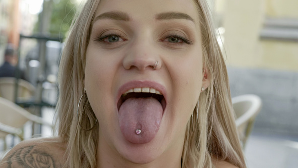 Nathalie Kitten #1 - Interview before Bukkake