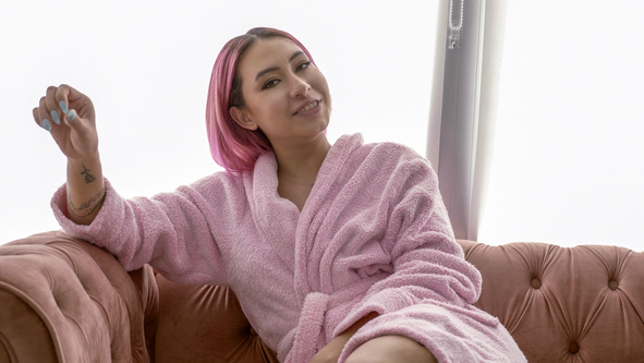 Jazmin Sweet #1 - Interview before Bukkake