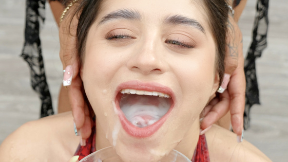 Catalina Gomez swallowing 116 big loads